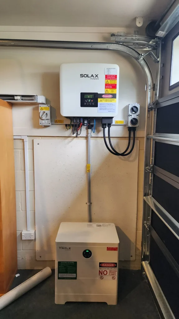 Ground-mounted solar and battery storage